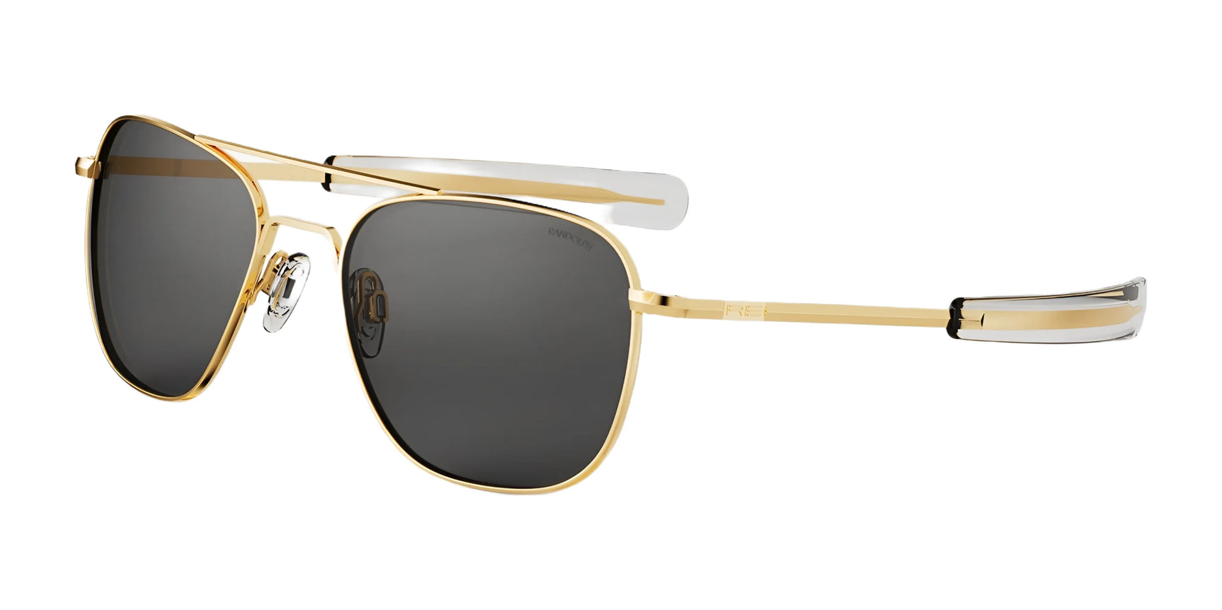 Randolph AVIATOR Sunglasses | Size 52 / 23k Gold / American Gray Glass (Polarized) Randolph AVIATOR Sunglasses | Size 52 / 23k Gold / American Gray Glass (Polarized)