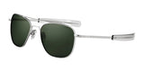 Randolph AVIATOR Sunglasses | Size 58 / Matte Chrome / AGX Glass (Polarized)