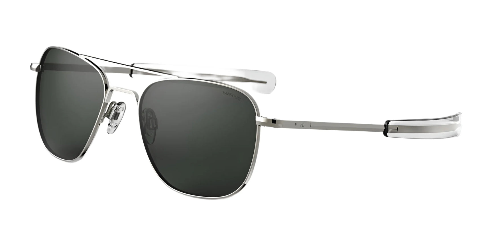 Randolph AVIATOR Sunglasses | Size 55 / Gunmetal / American Gray Glass (Polarized)