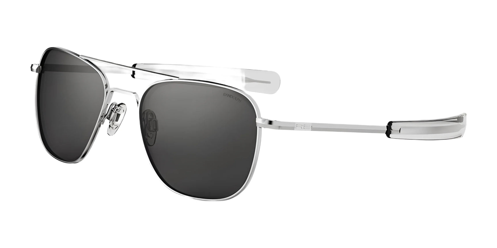Randolph AVIATOR Sunglasses | Size 55 / Bright Chrome / American Gray Glass (Polarized) Randolph AVIATOR Sunglasses | Size 55 / Bright Chrome / American Gray Glass (Polarized)