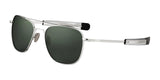 Randolph AVIATOR Sunglasses | Size 55 / 23k White Gold / AGX Glass (Polarized)