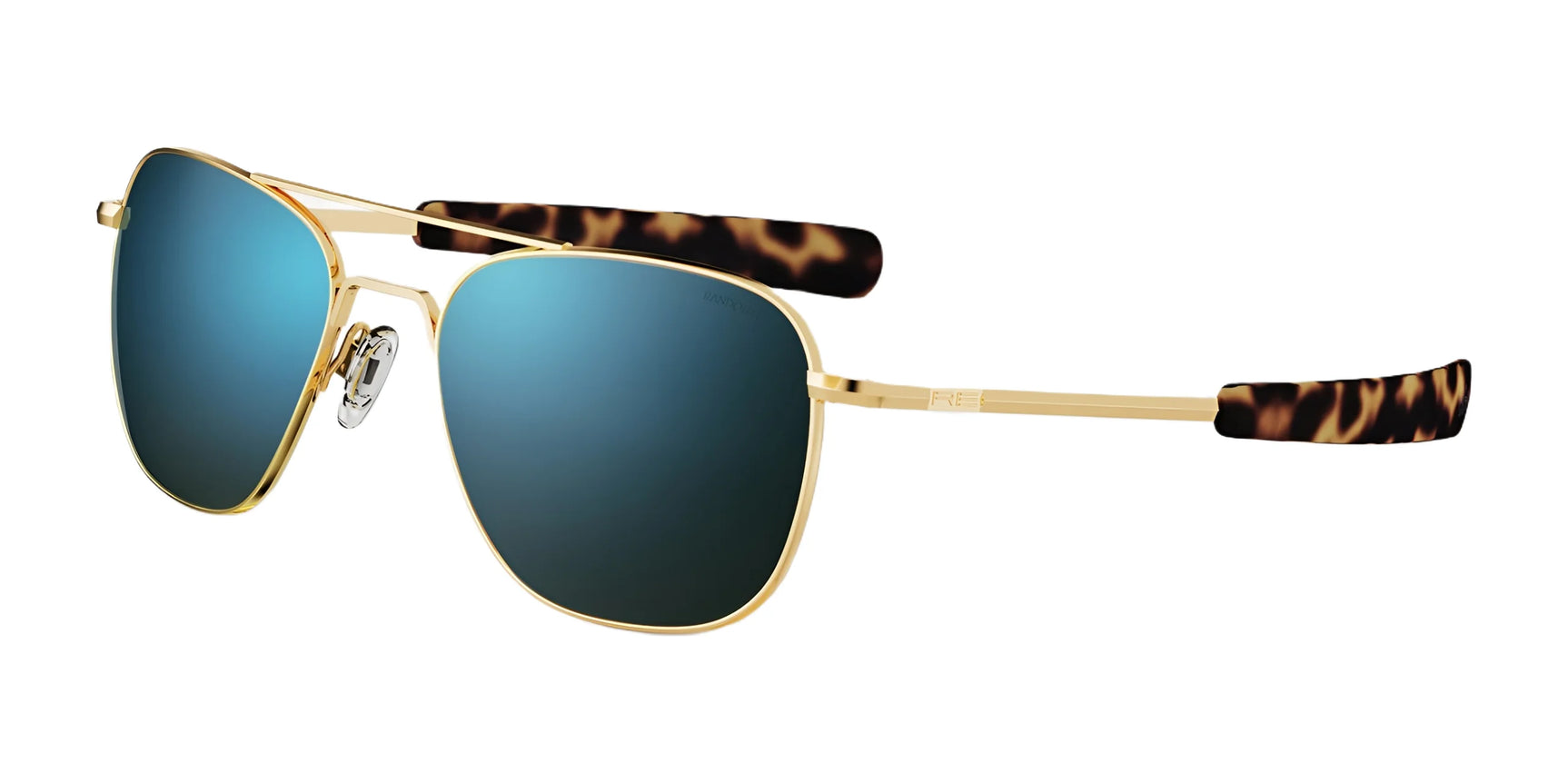 Randolph AVIATOR Sunglasses | Size 55 / 23k Gold / Cobalt Glass (Polarized) Randolph AVIATOR Sunglasses | Size 55 / 23k Gold / Cobalt Glass (Polarized)