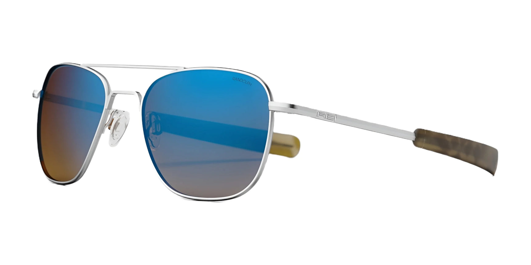 Randolph AVIATOR Sunglasses | Size 55 / Matte Chrome / Northern Lights Gradient Nylon (Polarized) Randolph AVIATOR Sunglasses | Size 55 / Matte Chrome / Northern Lights Gradient Nylon (Polarized)