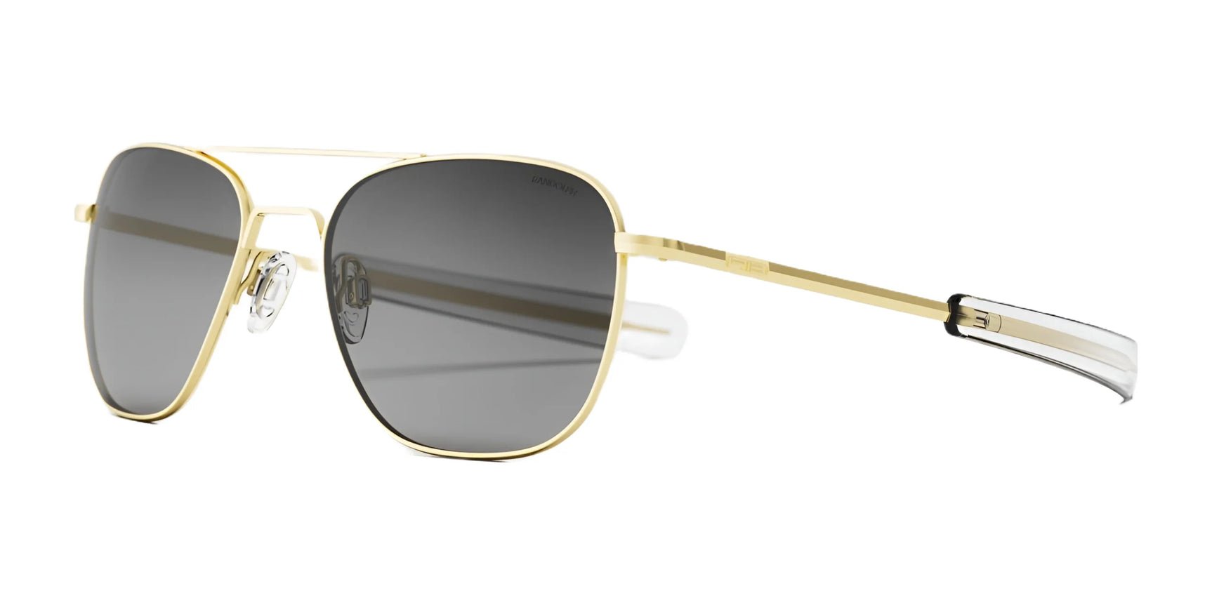 Randolph AVIATOR Sunglasses | Size 61 / 23k Gold / Nylon Coastal Gray (Non-Polar)