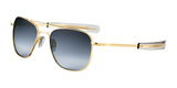 Randolph AVIATOR Sunglasses | Size 61 / 23k Gold / Nylon Gradient Slate (Non-Polar)