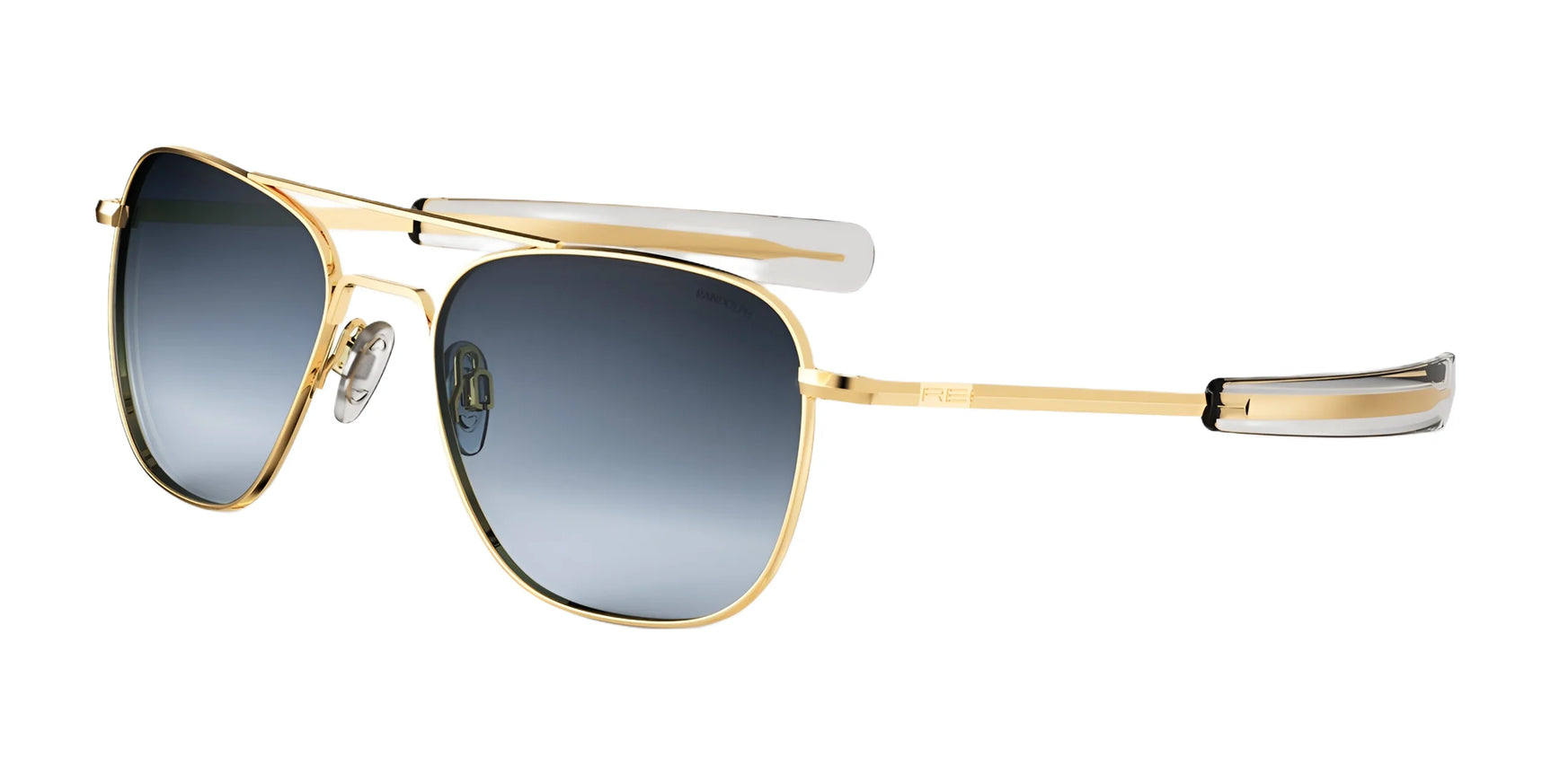 Randolph AVIATOR Sunglasses | Size 55 / 23k Gold / Nylon Gradient Slate (Non-Polar) Randolph AVIATOR Sunglasses | Size 55 / 23k Gold / Nylon Gradient Slate (Non-Polar)