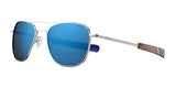 Randolph AVIATOR Sunglasses | Size 58 / Gunmetal / Atlantic Blue Nylon (Polarized)