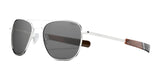 Randolph AVIATOR Sunglasses | Size 58 / 23k White Gold / Nylon American Gray (Polarized)
