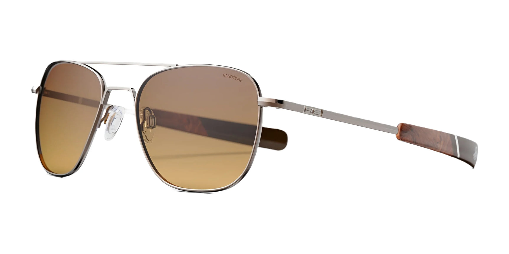 Randolph AVIATOR Sunglasses | Size 58 / 22k Chocolate Gold / Nylon Cape Sand Gradient (Polarized) Randolph AVIATOR Sunglasses | Size 58 / 22k Chocolate Gold / Nylon Cape Sand Gradient (Polarized)