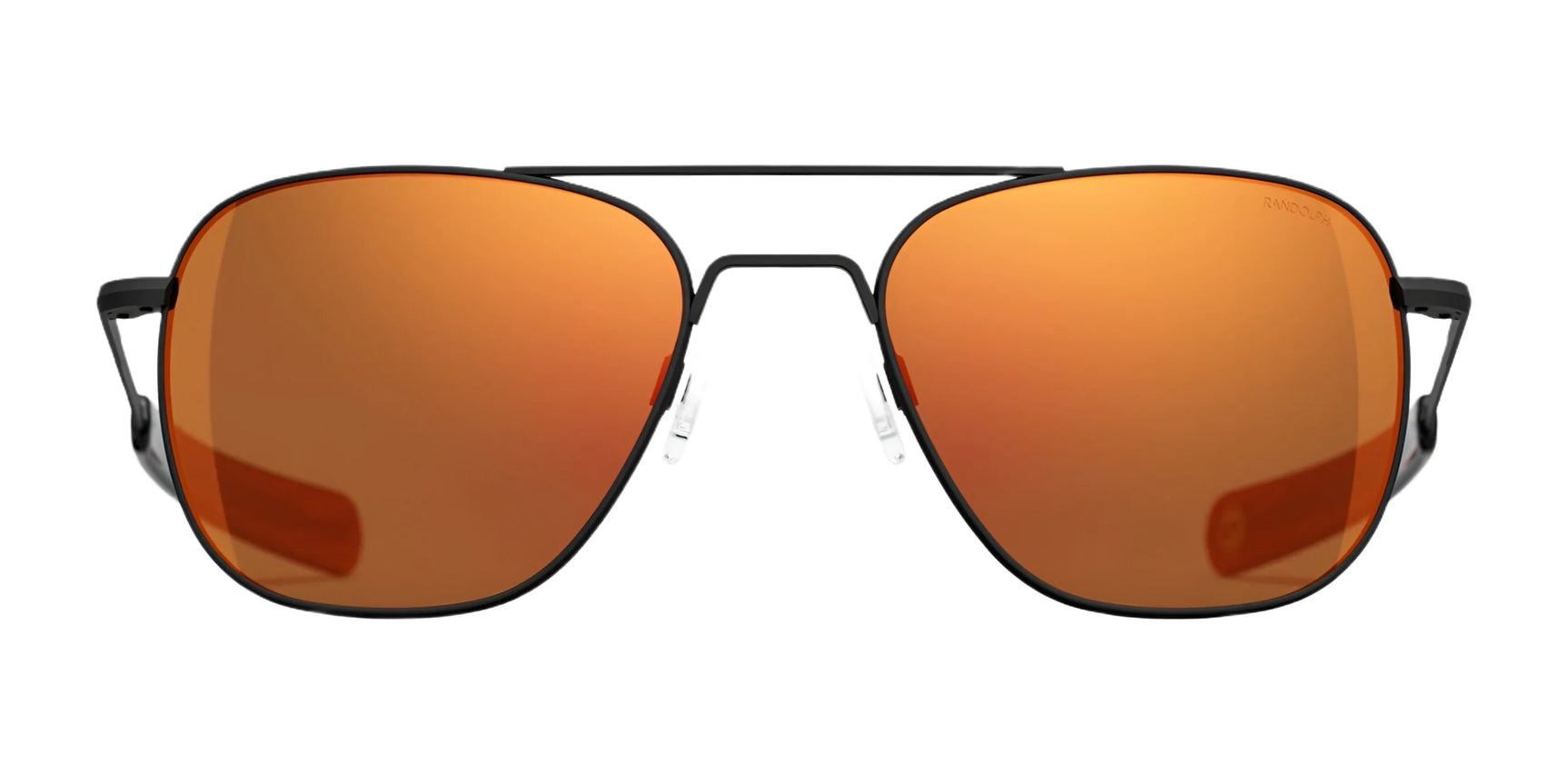 Randolph AVIATOR Sunglasses | Size 61 / Matte Black / Redline (Semi-Polarized)