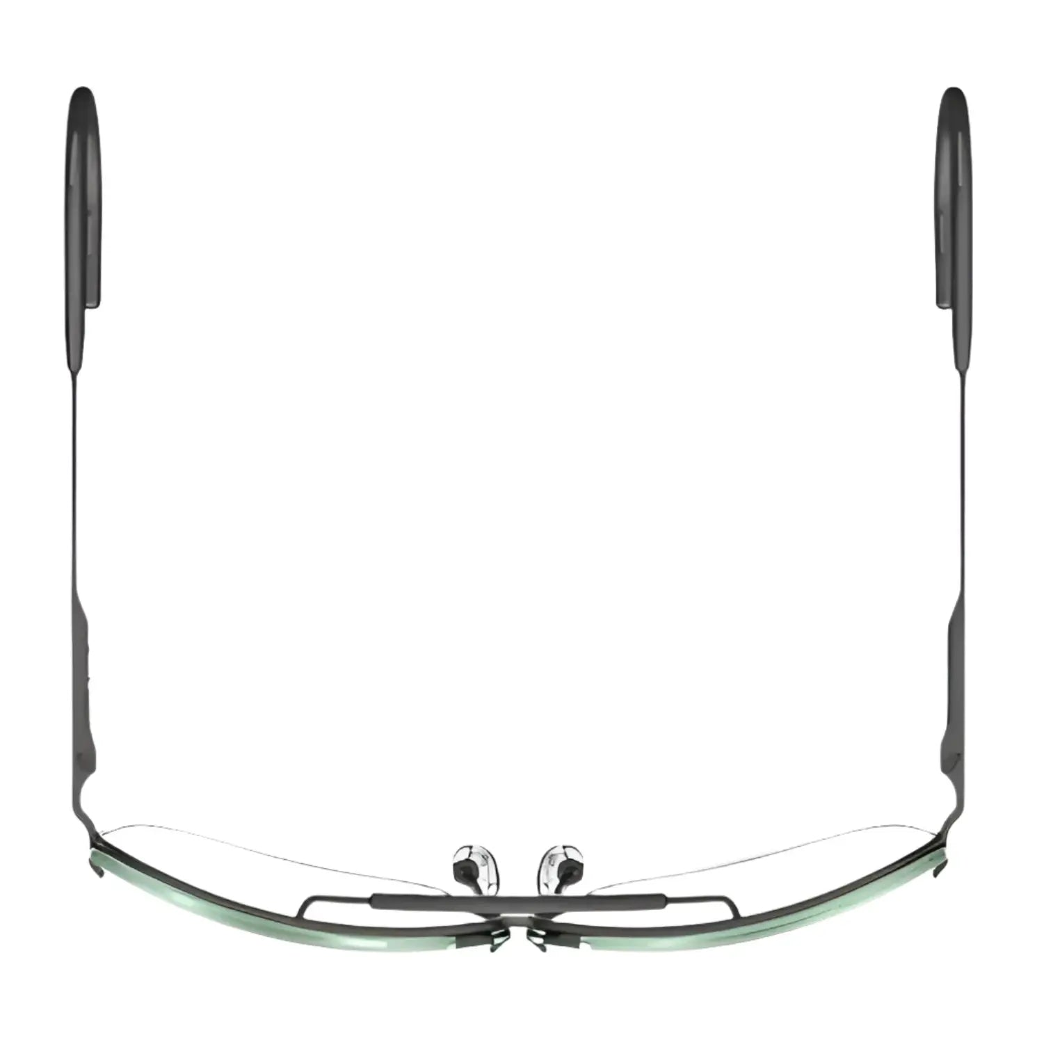 RE Ranger Classic Shooting Glasses, Size 68, by RE Ranger, featuring minimalist metal frames and Claysight lenses, viewed from the front on a white background.