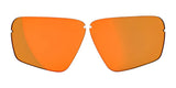 Two orange-tinted RE Ranger Edge replacement sunglass lenses featuring Claysight Lens Technology are shown on a white background.