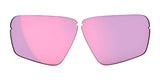 A pair of pink-tinted, frameless RE Ranger Edge lenses with Claysight Lens Technology, shown on a white background.