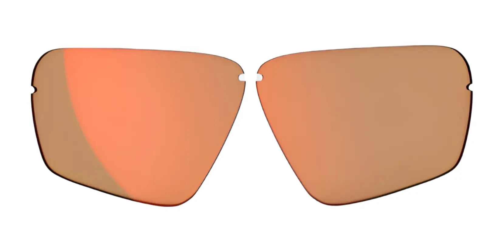 Two RE Ranger Edge orange-tinted replacement lenses with Claysight Lens Technology by RE Ranger, shown on a white background.